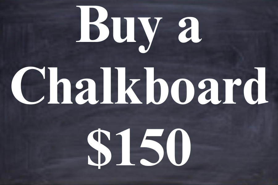 Buy a chalkboard to improve education in our communit7y